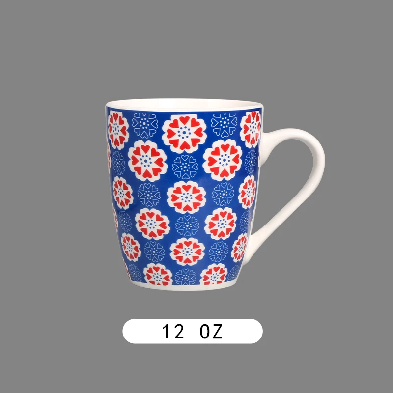 2024 New Design Decal Ceramic Coffee Mug Latte Cup Custom Size Logo Design Coffee Milk Water Mug