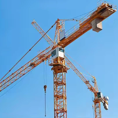Hand Flattop new tower Crane Used TC6015A-10 New Product 2024 Provided Yellow Prices of Tower Cranes 10 Ton