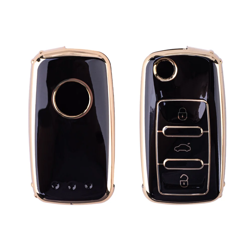 High Quality Car Accessories New Design Superior Raw Material TPU Car Key Case Cover For vw