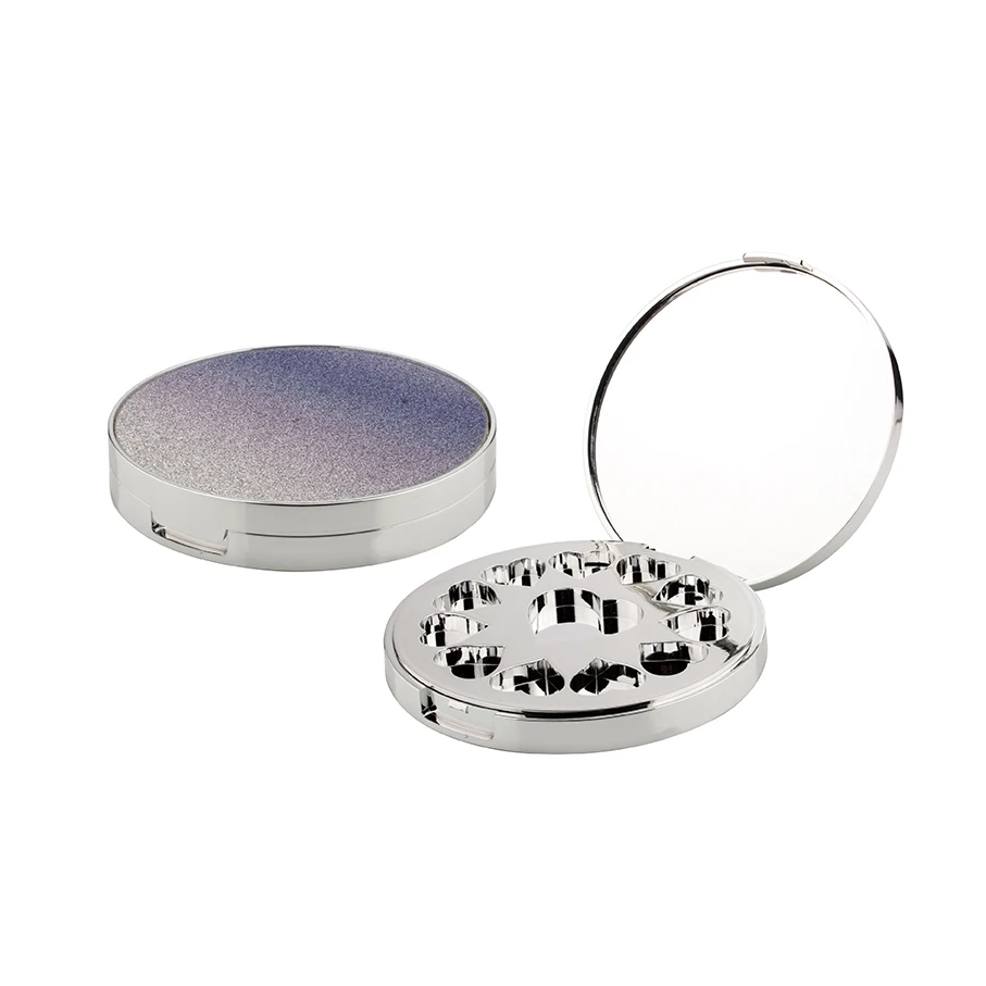 Luxury 2 colors rose gold custom eyeshadow palette container private label medical clip board eyeshadow cases