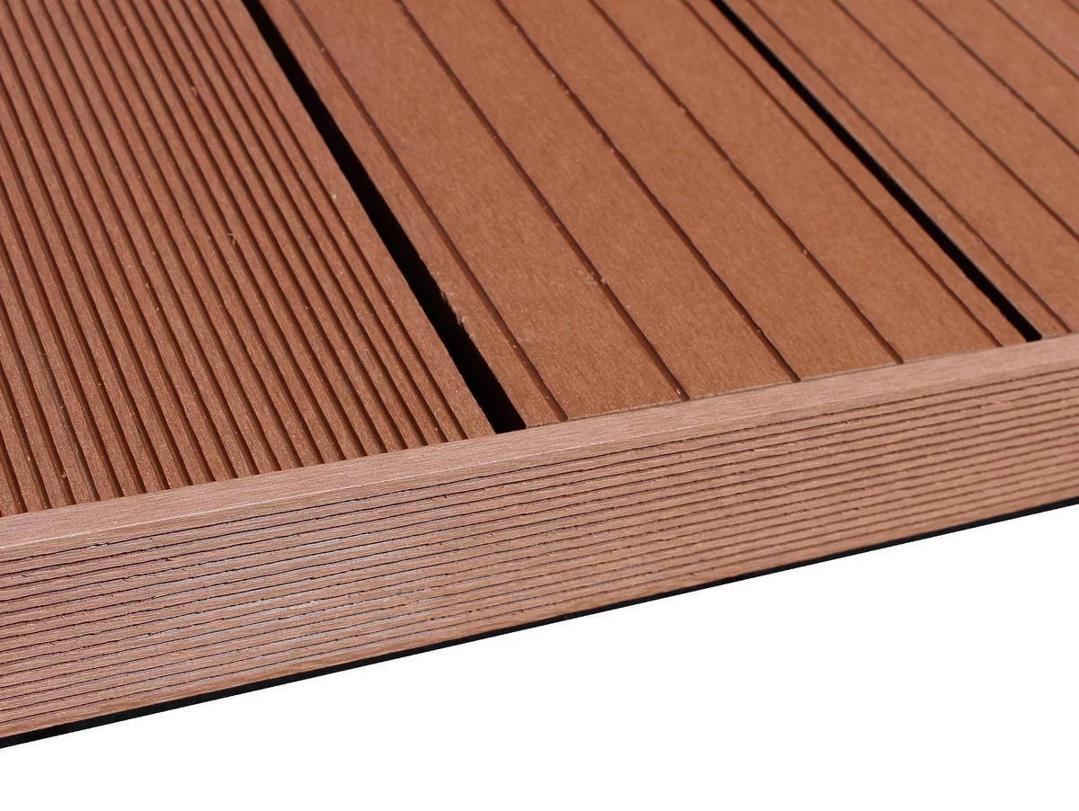 Wood Plastic Composite Decking TPE Co-Extrusion Edging WPC Floor Corner Wrap 150*12mm XFQ035