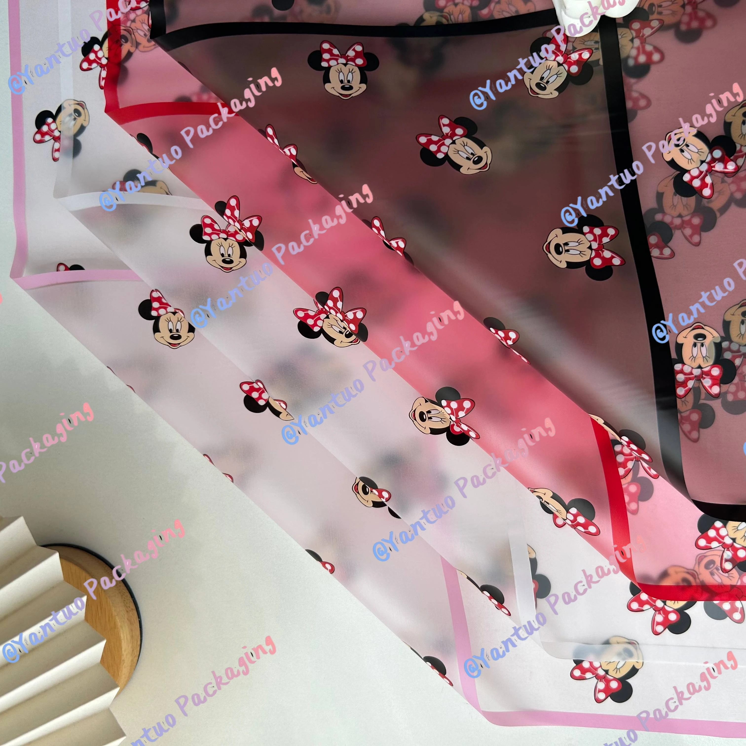 Mickey Mouse Flower Wrapping Paper Latest Cute Design Packaging for Bouquet Florist Supplies