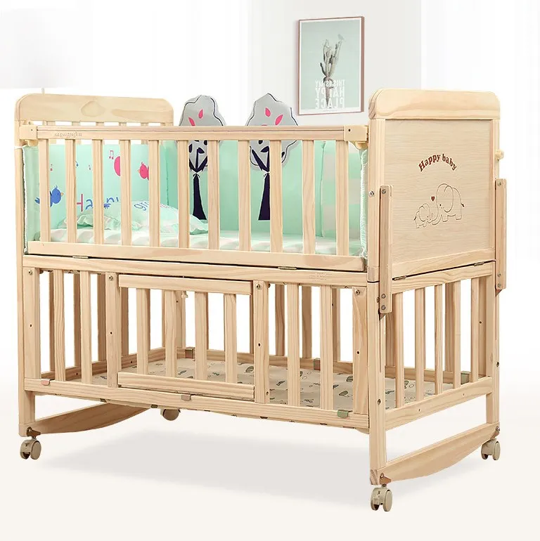 Деревянная детская кроватка, дизайнерские квадратные деревянные Портативные Детские кроватки, мебель, лофт, детские кровати, Детская гнездо, мебель