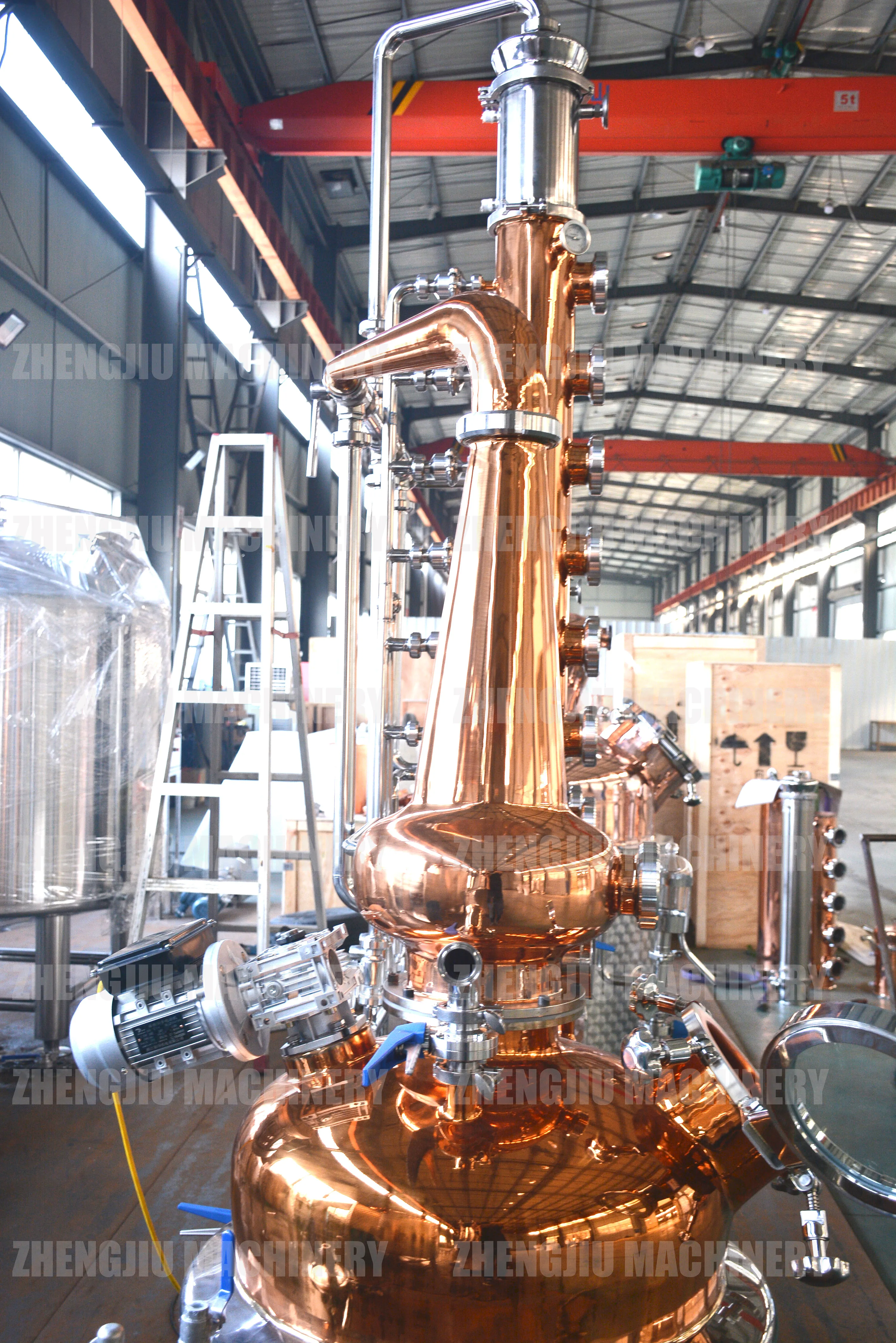 whiskey stills copper moonshine alcohol production equipment Hot sale ZJ factory distillery machinery