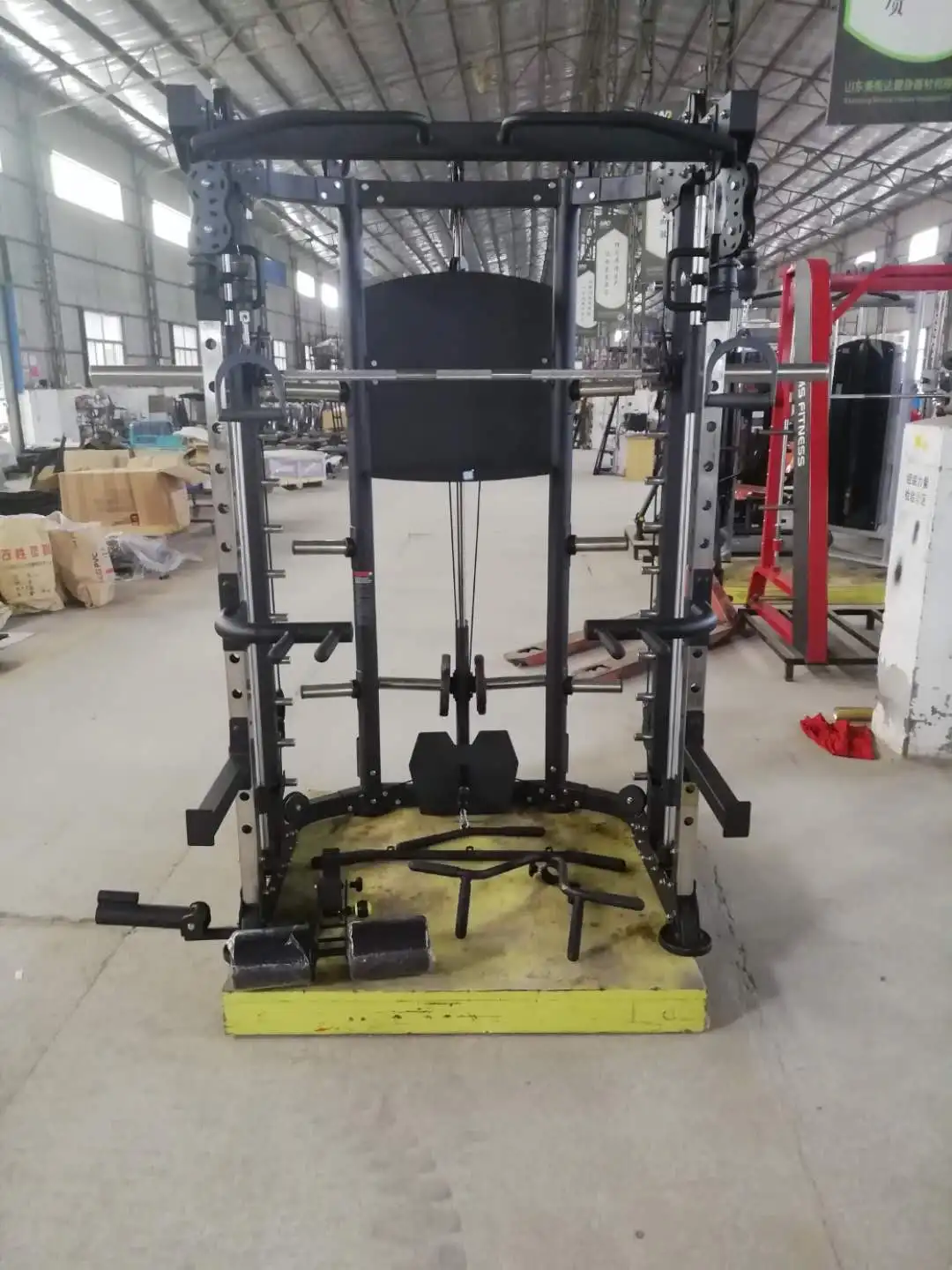 High quality multistation Smith machine adjustable pulley cable station fitness equipment for gym and home