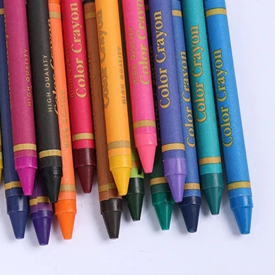 2021 High Quality Custom Brand Logo Non-toxic Multi Color Crayons For Children
