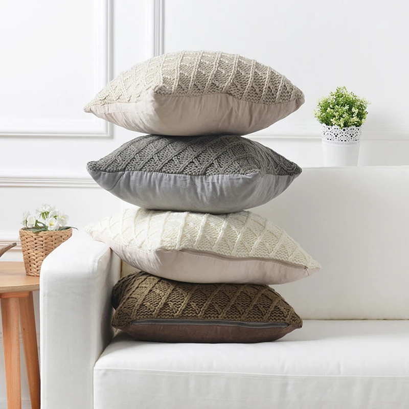 Christmas Cushion Covers Decorative for Sofa,Knitted Cushion Cover,custom Cushion Cover Pillow Case