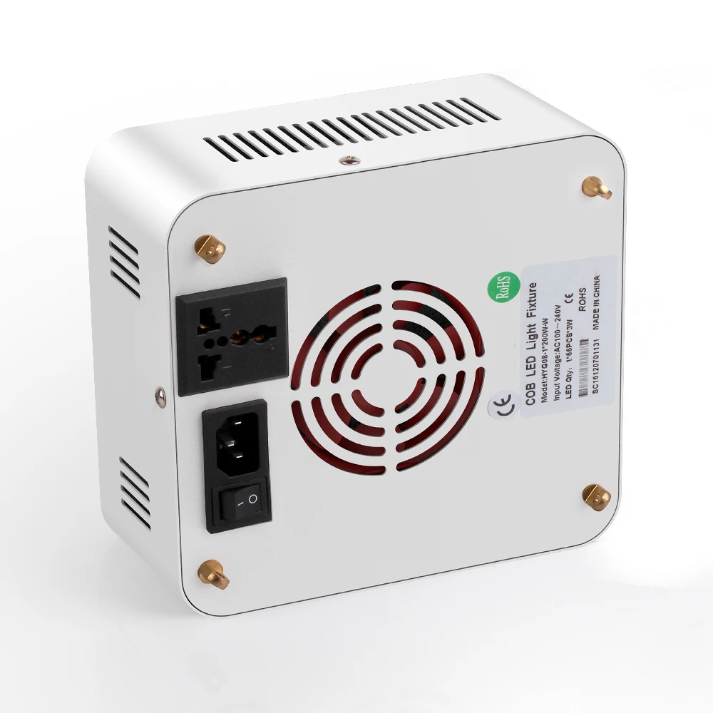 2021 Cost-Down COB Full Spectrum 200W Indoor Plant Grow LED Light with optimal heat dissipation