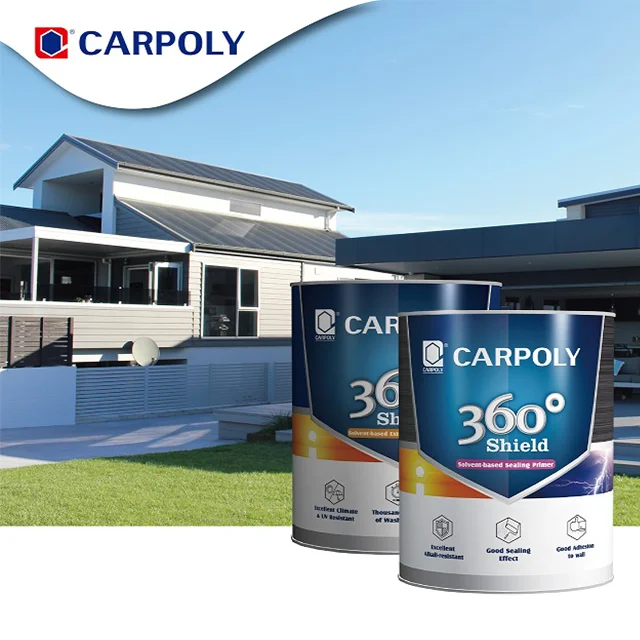 CARPOLY Shield Topcoat Long Lasting UV Resistant Exterior wall paint suitable for apartments villas and hotels