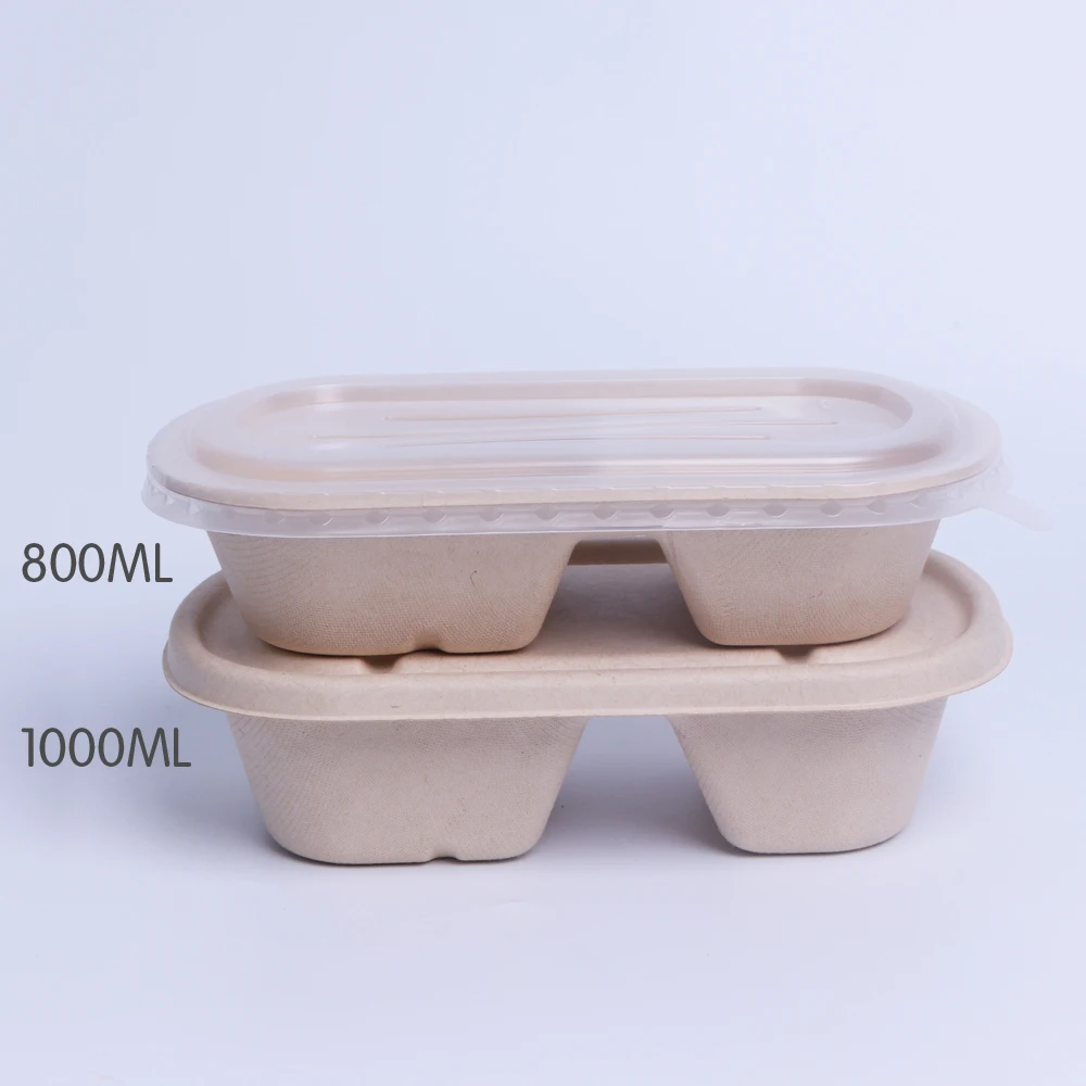 Bamboo Lunch Box Cornstarch Take Out To Go Containers Food Disposable food takeaway box