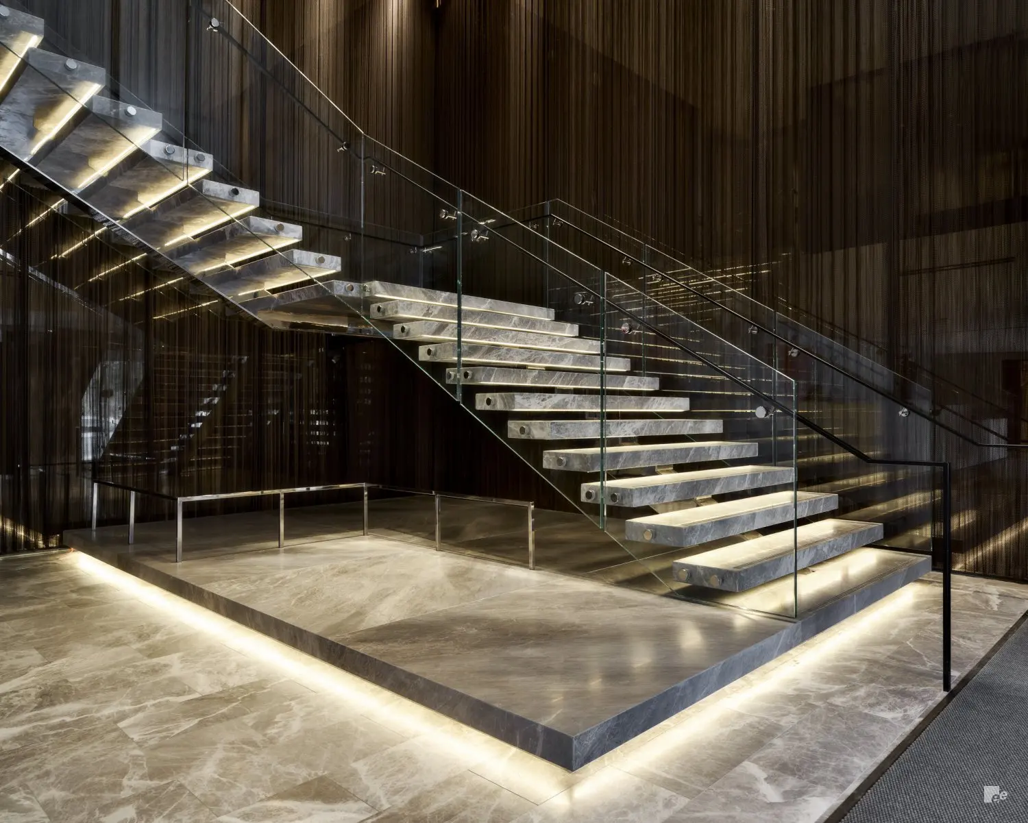 Timber Loft Staircase Floating Metal Home Marble Staircases