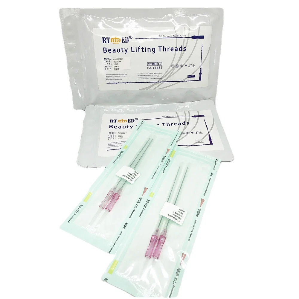 Sterile Surgical Suture V Line Face Mono Barbed Pdo Lift Thread Tornado Cog 3d 4d 6d Pdo Thread