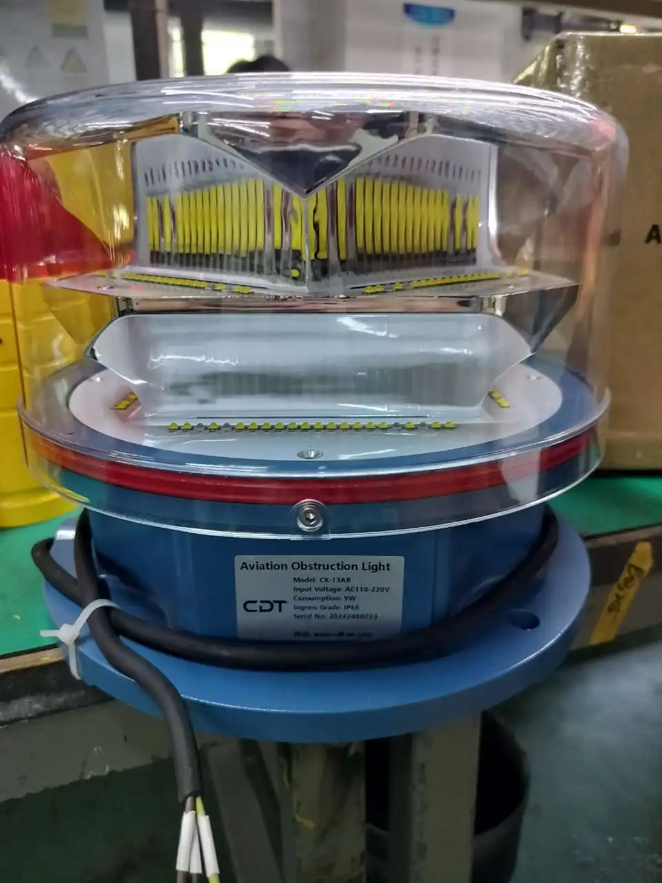 External controller optional BMS ,relay alarm,monitoring,UPS power supply medium intensity dual aircraft warning obstacle light