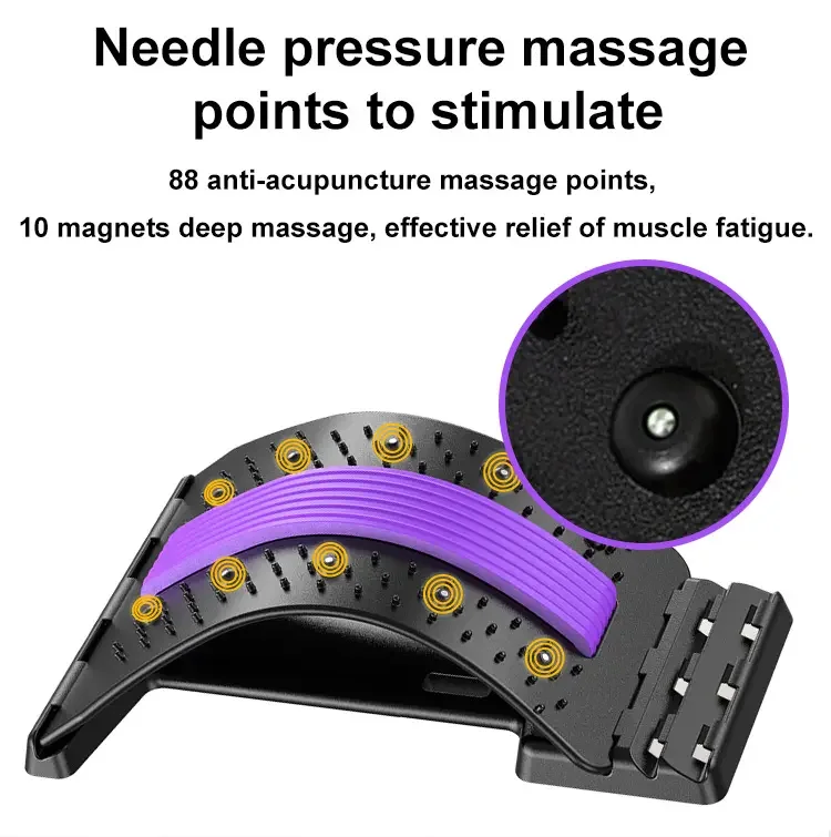 Herniated Disc Sciatica Scoliosis Multi-Level Massager Lower Upper Lumbar Support back Stretcher