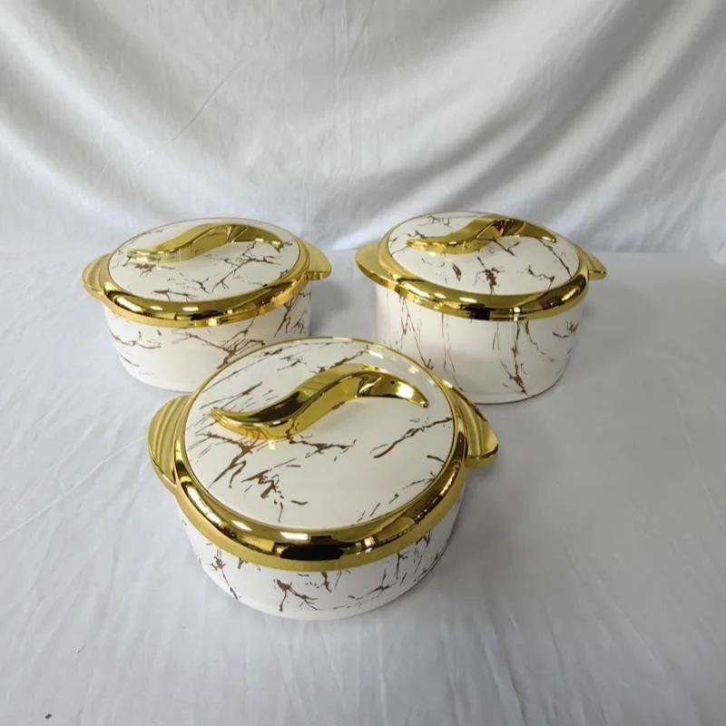 Wholesale large capacity food thermo container 3 Pcs 1.5L 2L 2.5L Thermal Insulated Hot Pot Food Warmer Set