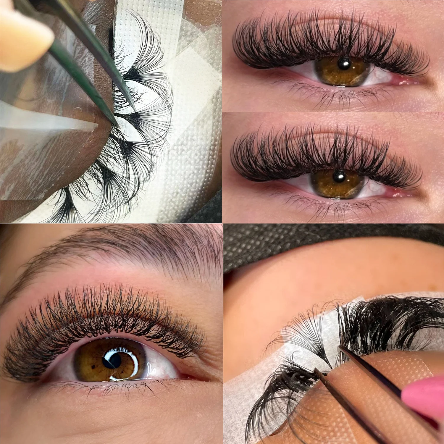 Supplies Velvet Silk Russian Individual Korean Pbt Lash Extension Trays Private Label Korean Lash Extension Supplies