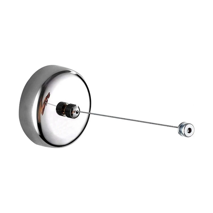 304 Stainless Steel 2.3m 7.5FT Long Wall Mounted Mirror Retractable Clothesline with Steel String Wire Rope