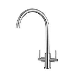 KB TEK Most Popular Luxury Design Durable Single Hole Mounted Faucet Kitchen mixer Modern Brush Brass Mixer Tap