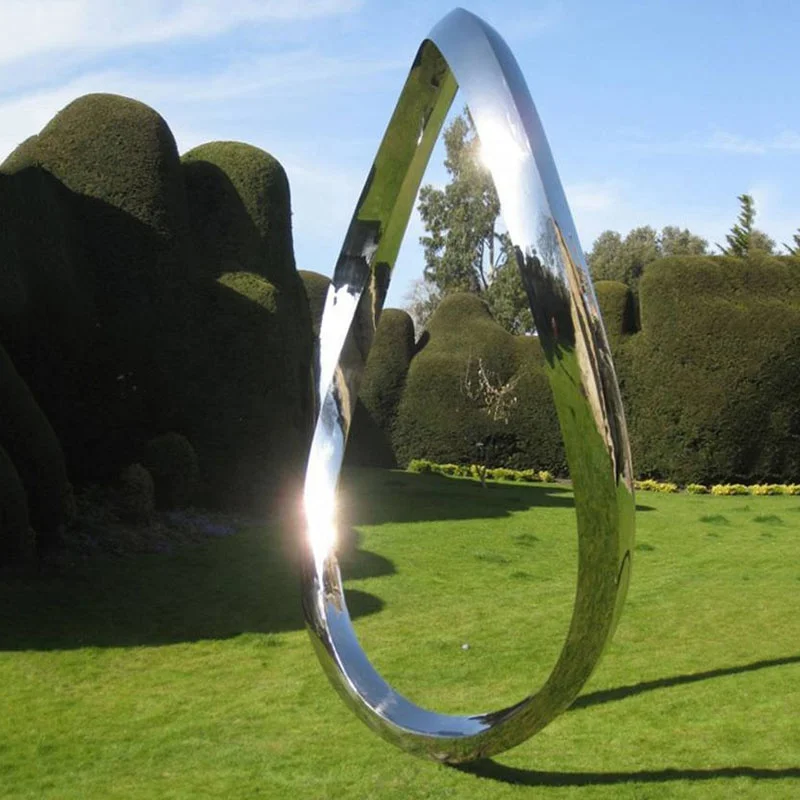 Famous artist design outdoor amazing modern endless curved NO 5 sculpture for sale D&Z