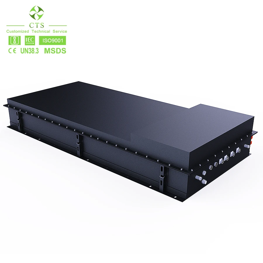 CTS liquid cooled high voltage battery system for EVs trucks buses vehicles 600V 700V 800V 100KWh 150KWh power solution