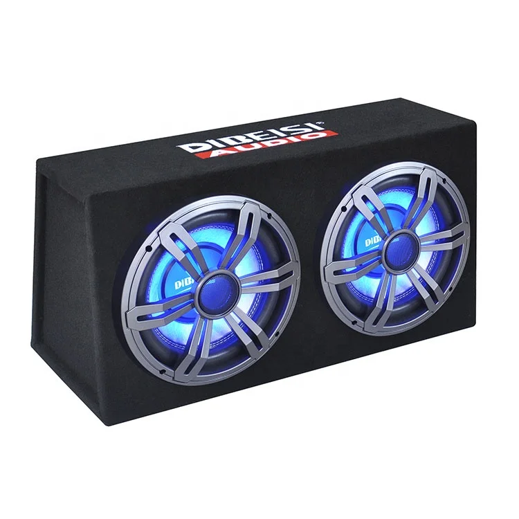 DIBEISI DUAL custom logo dual subwoofer box sound system speaker box dual 8 inch speaker CP1207