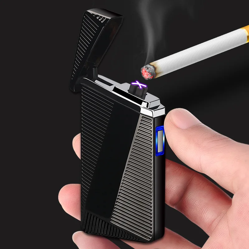 Windproof Electronic Cigarette, USB Electronic Cigarette Lighter Pulse Arc Cigarette Lighter
