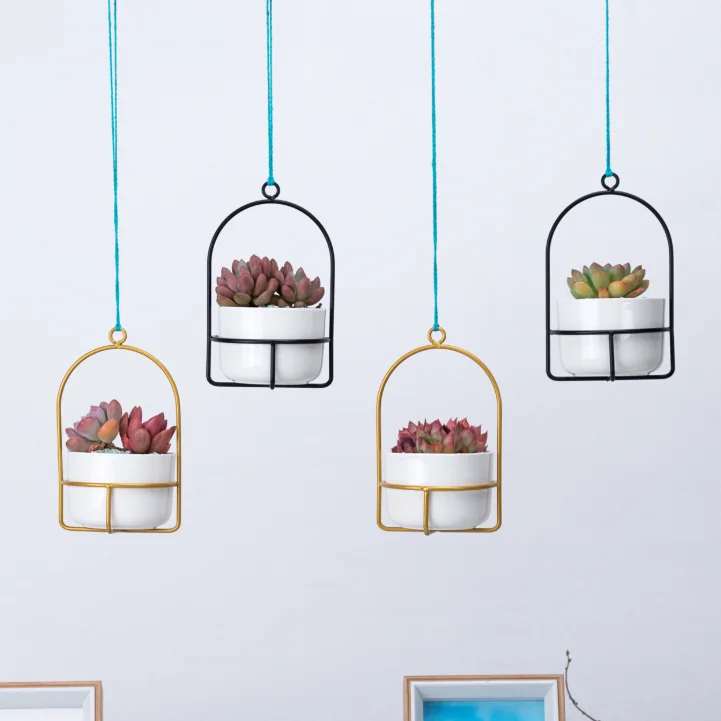 hanging small cute flower pots planters ceramic