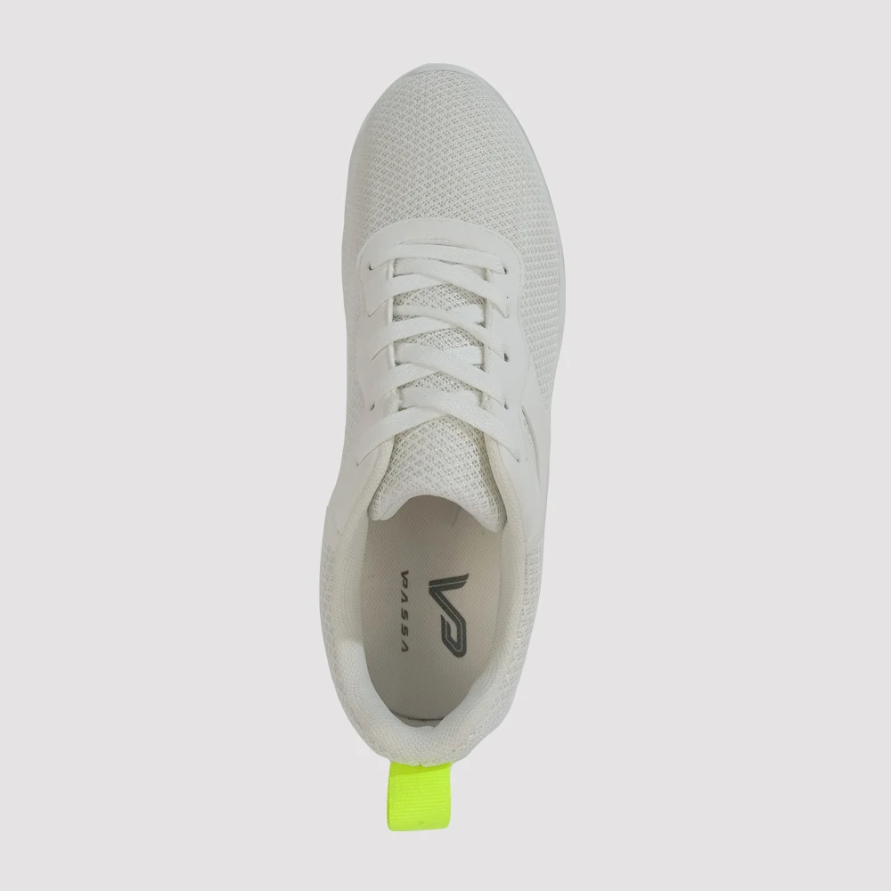 
sporty training sneaker white light weight trending stylish simple pattern shoes 