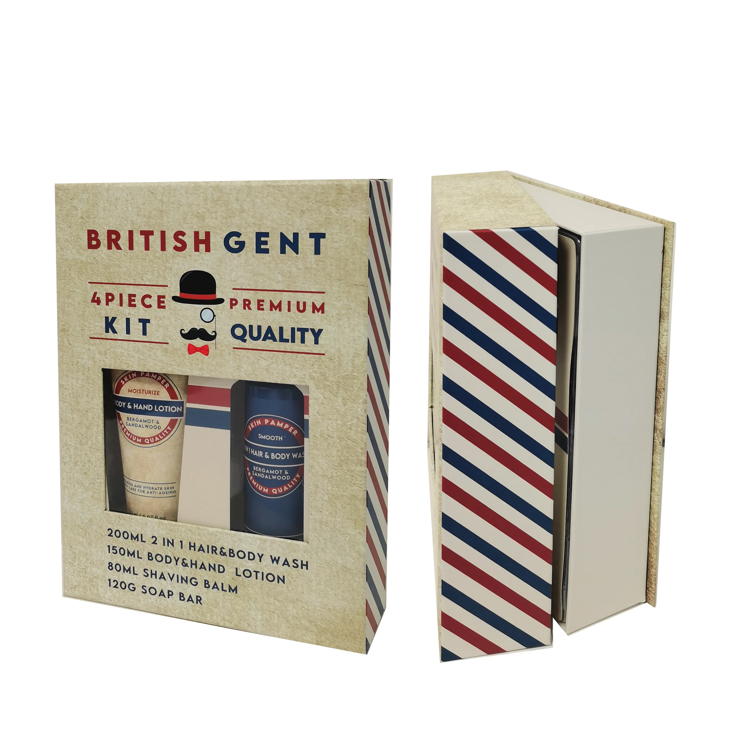 Luxurious Men Bath Body Pamper Body Lotion Care Soap Bar Body Shower Set Vegan Skin Care Products Private Logo Support 2000 Sets