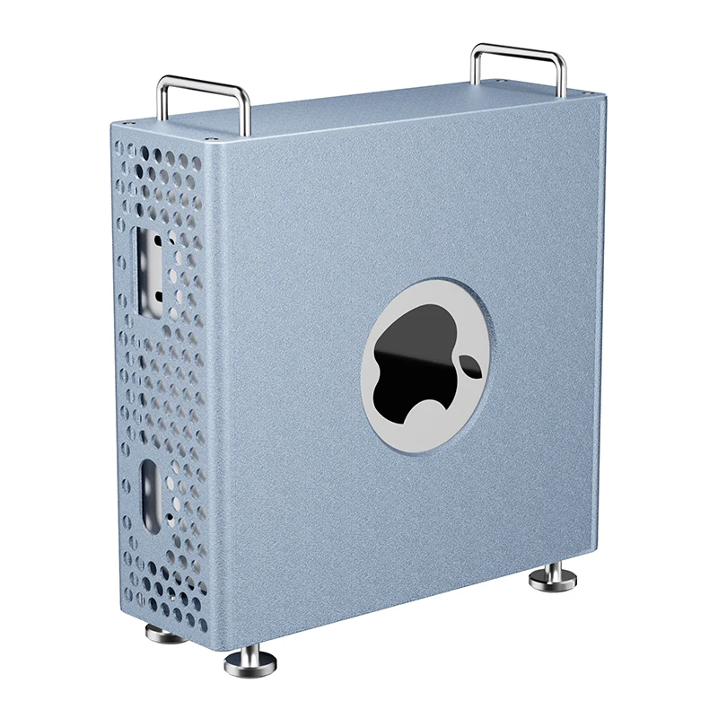 Aluminum Protective Cover Leather Case for Mac Mini M4 Pro  Desktop Computer Skin Sleeve Dustproof Cover Shell Protector