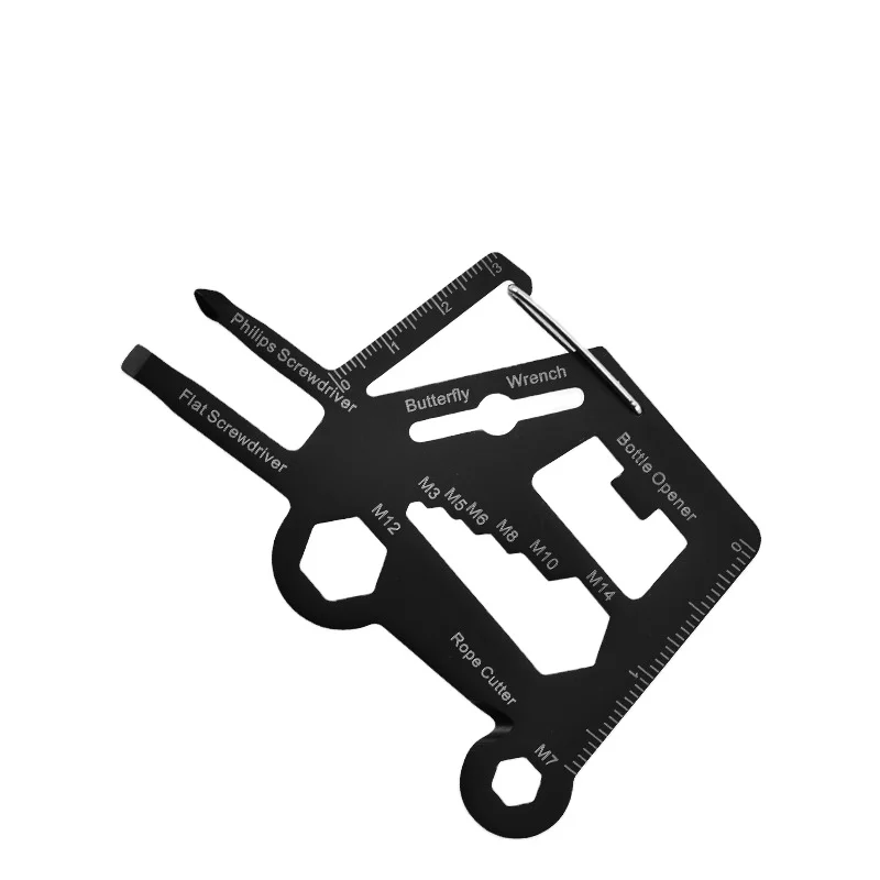 Good quality survival card openers with stainless steel bottle opener ring