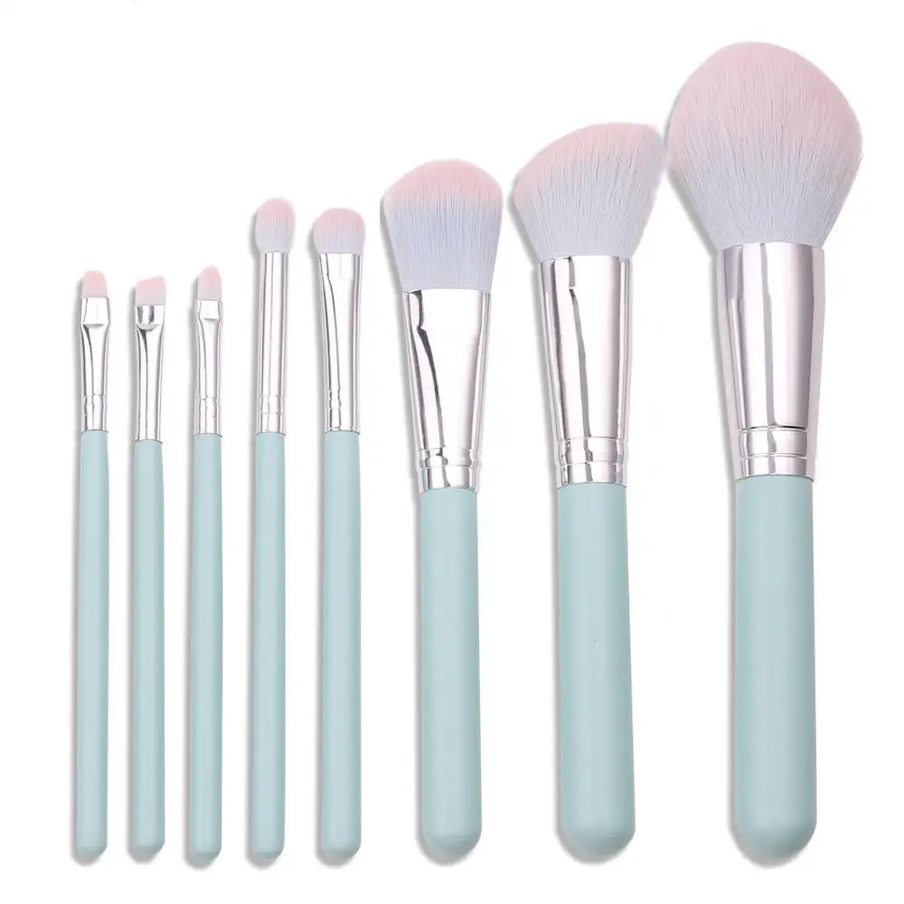 Makeup Brush Set 8 Pcs Premium Synthetic Foundation Powder Concealer Eye shadows Blush Makeup Brushes with case