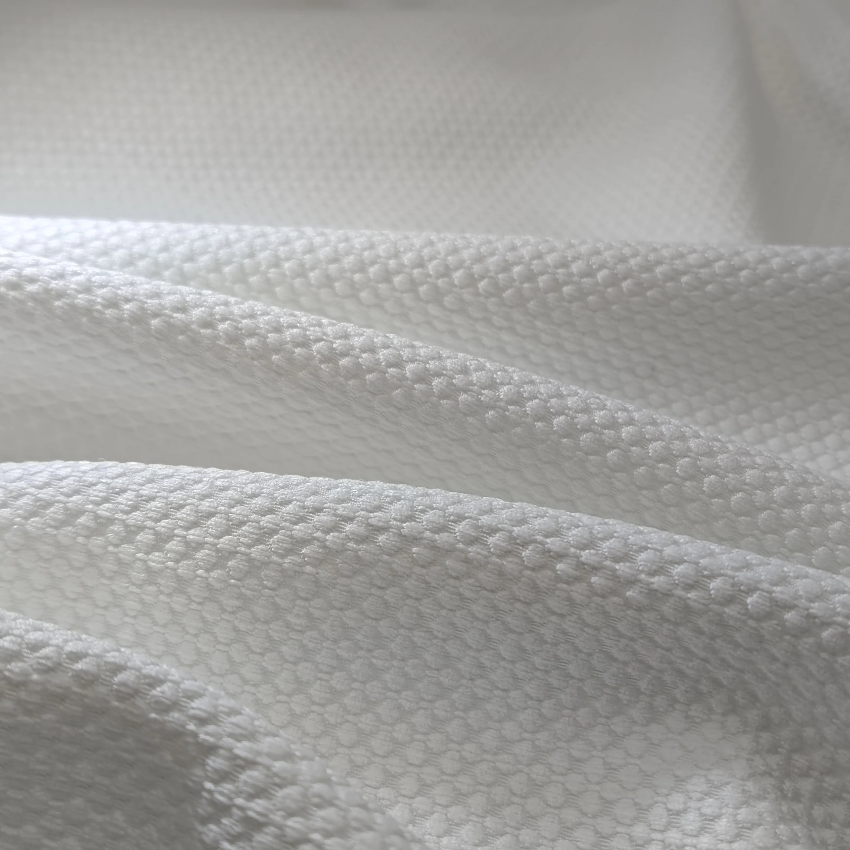 100% polyester white jacquard sofa fabric furniture upholstery fabric in stock