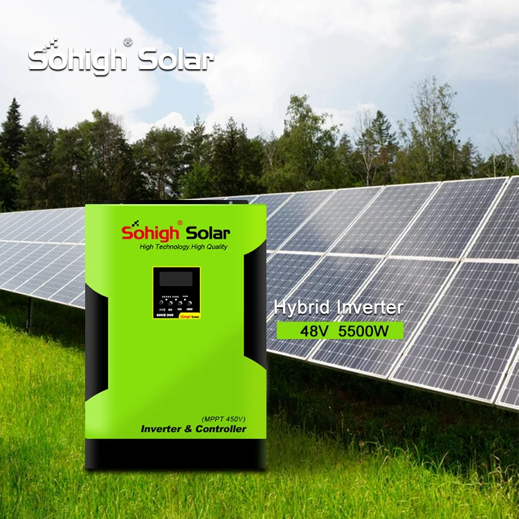 New Off Grid On Grid Smart Home 5500W 48V Mppt hybrid grid tie inverter with limiter
