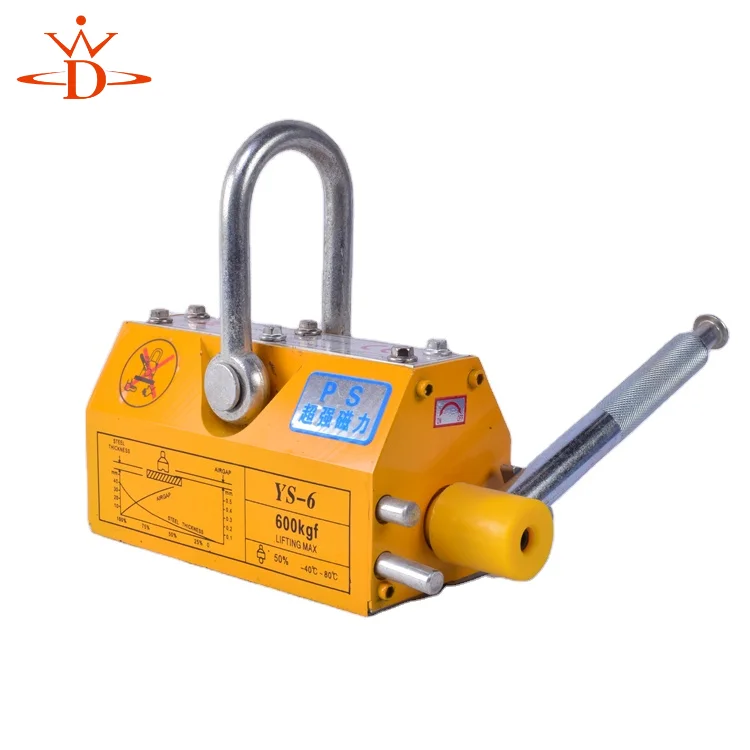 Permanent 600kg lifting magnet /magnetic lifter 5 ton for lifting / handing sheets steel