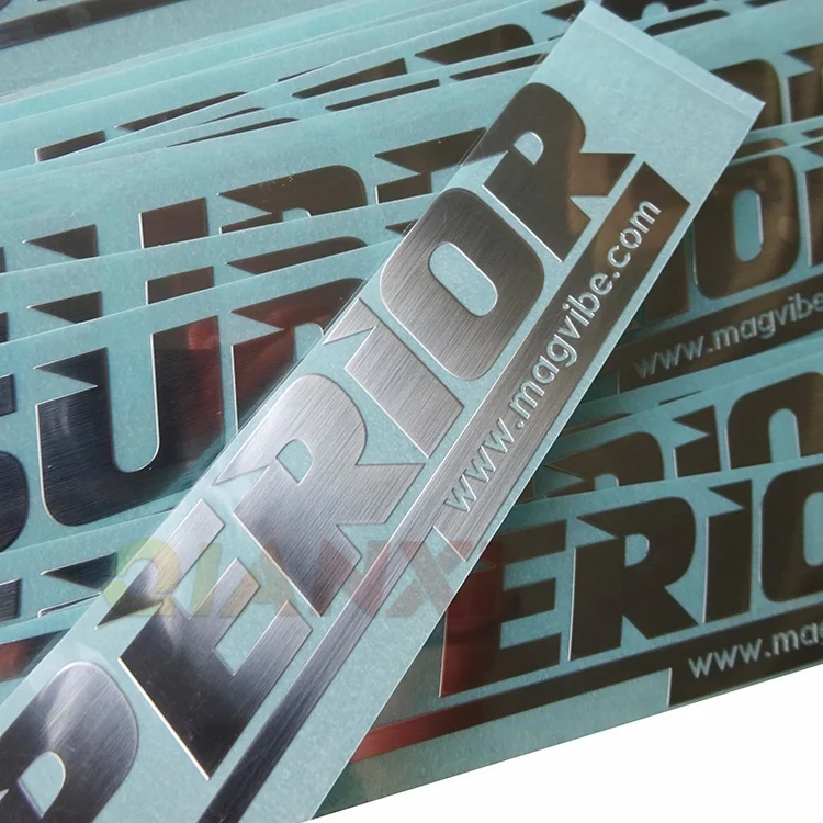 Custom Electroformed Metal Transfer Nickel Sticker Logos