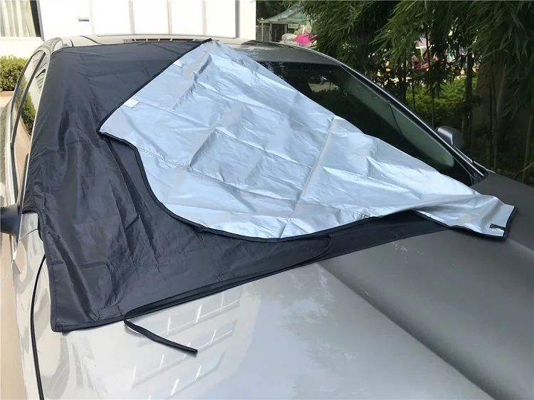 Зима снаружи парковка Моющиеся Складной Лобовое стекло автомобиля снег Крышка