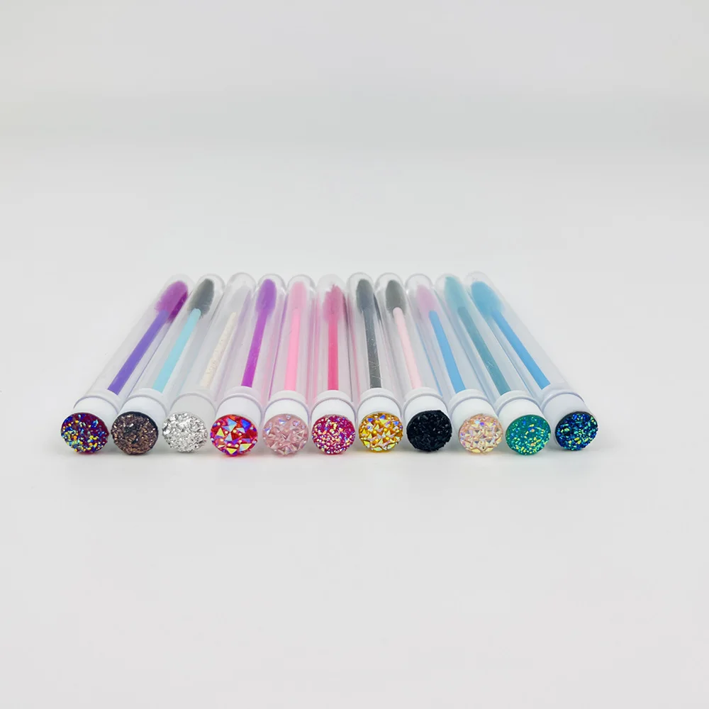 Eyelash Brush eye Makeup Brushes Black Pink Purple Lash Applicator Tool Mascara Eyelashes Brush tube