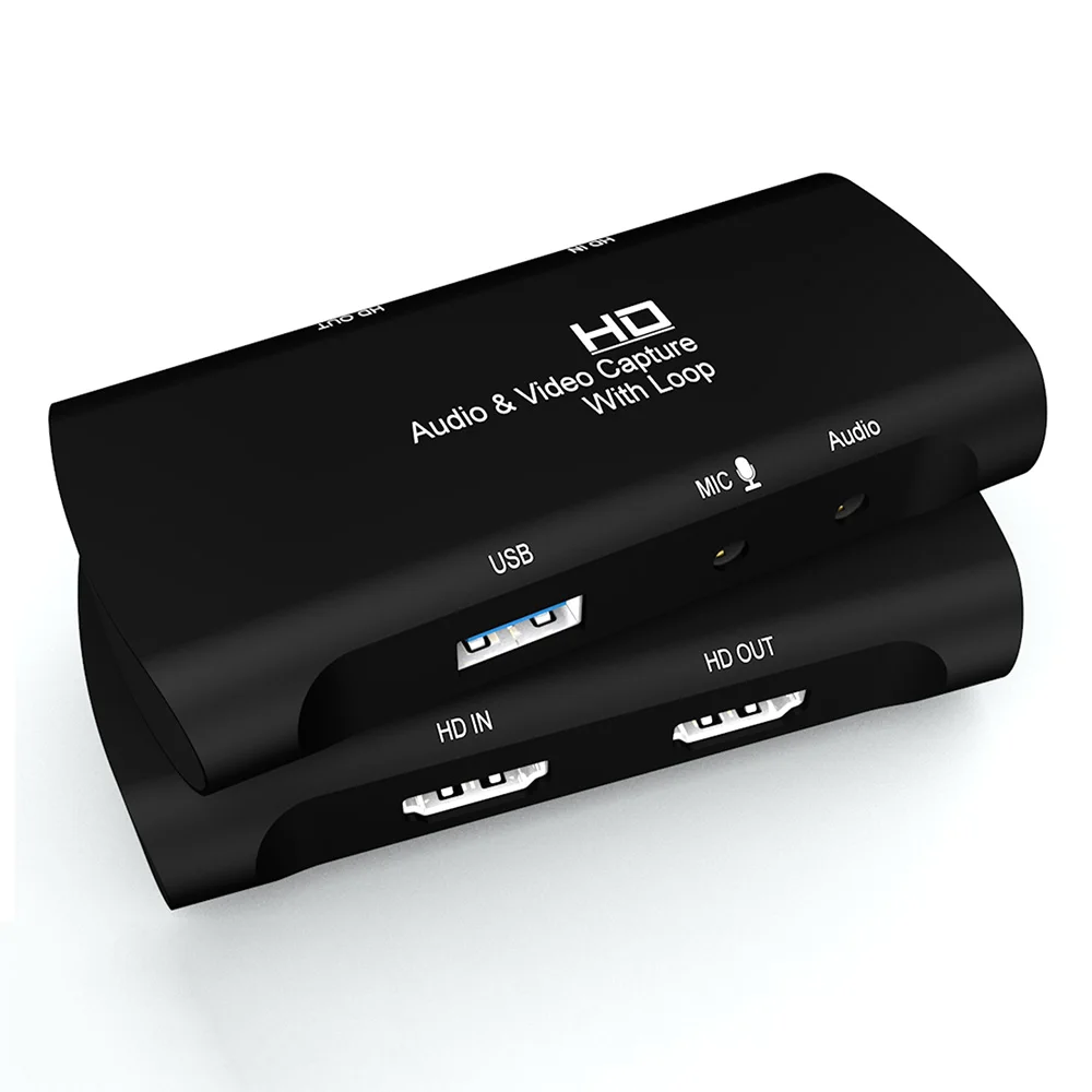 
 HD/F + микрофон для HD/F + аудио + USB2.0 устройство для захвата в реальном времени видеокарта hd захват с петлей  