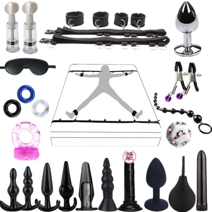 Under Bed Bondage Kit Restraints Love Cuff Bracelets Set For Couples Toys BDSM Bondage Suit