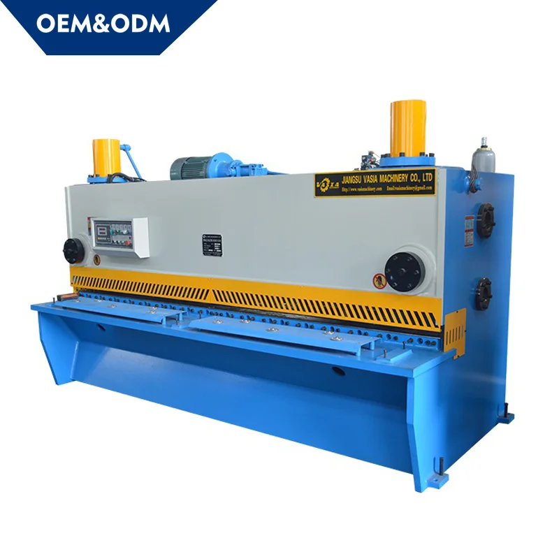 Metal sheet guillotine shearing machine with ESTUN E21 Controls