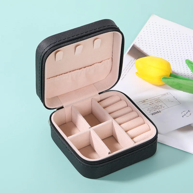 Professional and portable Small mini Jewelry storage box High quality waterproof zipper Jewelry storage box
