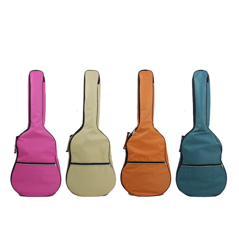 Factory Direct Cheap Folk Thickened Double Shoulder Straps Guitar Bag Colorful Gig Bag Bass Backpack Oem