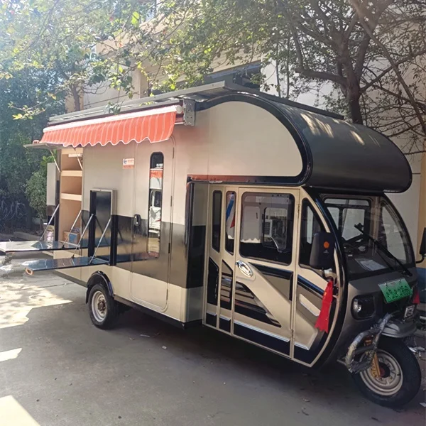 High profit Multi functional wide output range  Stainless steel flow shop mobile food van