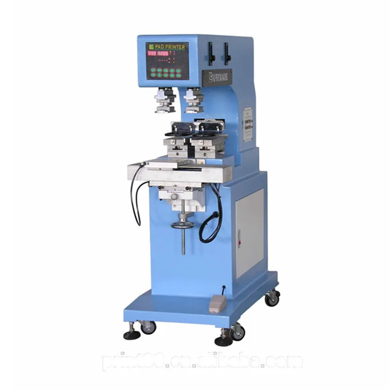 Golf Ball Watch Dial Sealed Ink Cup Pad Printing Machine Two Color