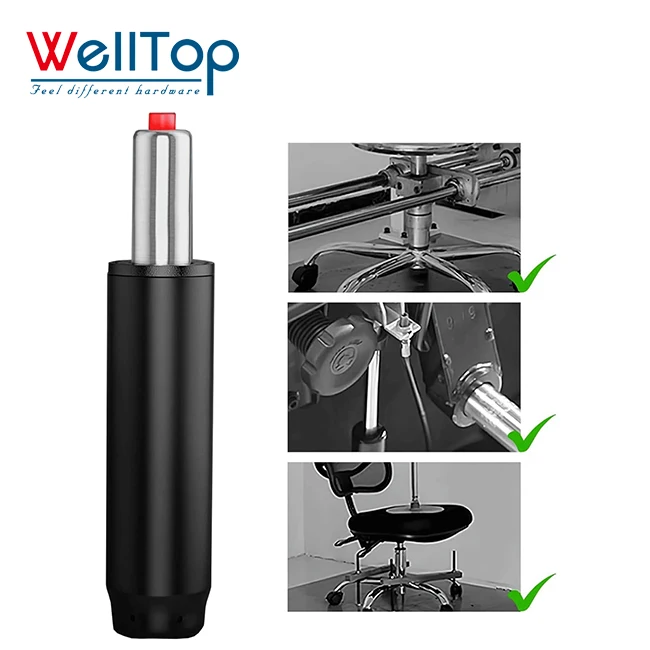 Новая мебельная фурнитура WELLTOP газовый пружинный подъемник Регулируемый Гидравлический сменный баллон демпфер давления для офисного кресла