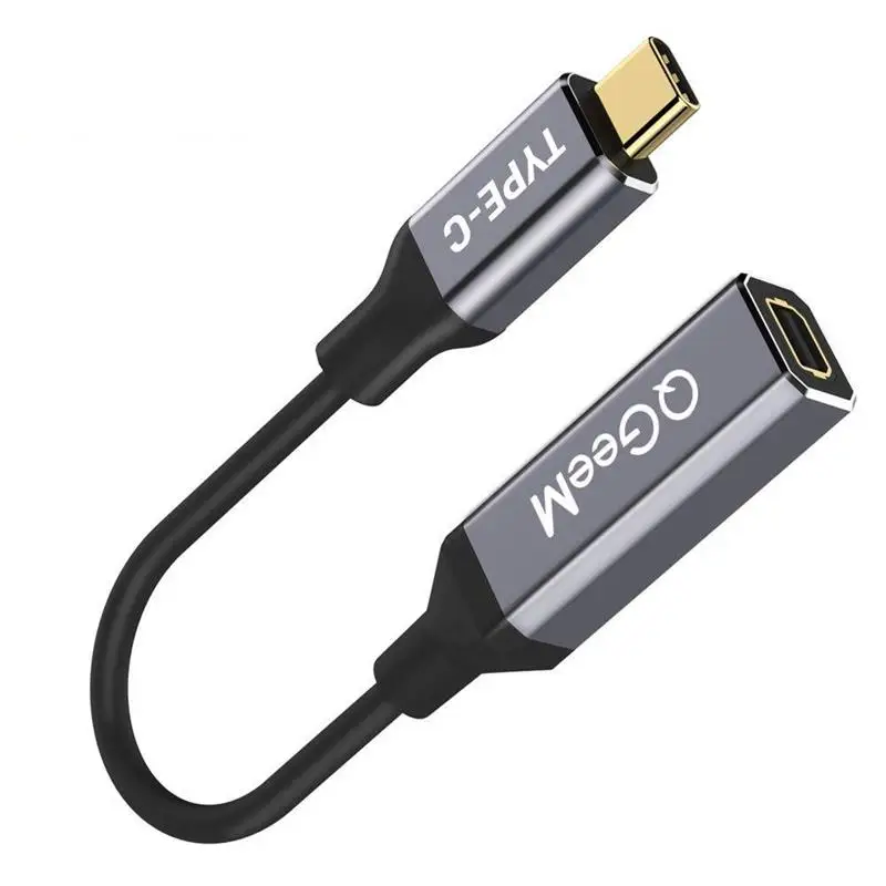 Type C to Mini-DP Female Cable 4K 60HZ HDTV USB C Mini DP Converter for Macbook HuaWei Mate 10 and More Device USB Adapter