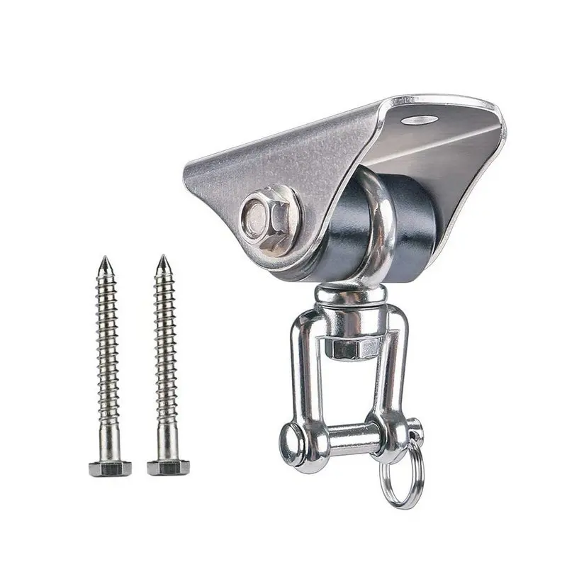 High Quality Metal 180 Degree Swing Hanger With Locking Carabiner Heavy 1100 lb Capacity Duty Hook