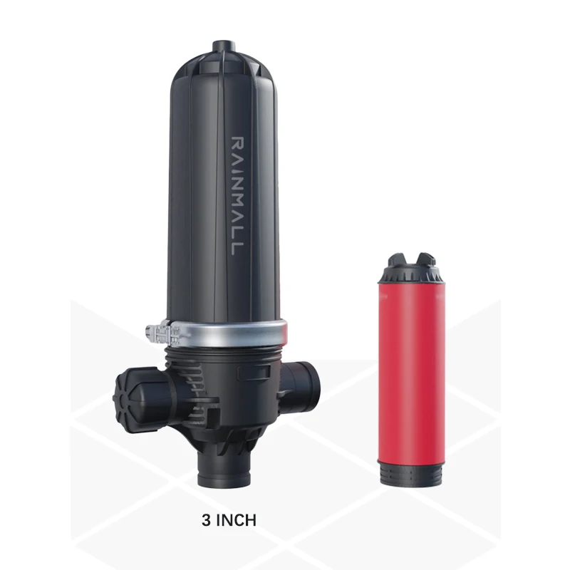 Rainmall Irrigation Factory Water Controller Automatic Backwash Disc T type Filter Drip Irrigation 120 Mesh Micro 130 Filter
