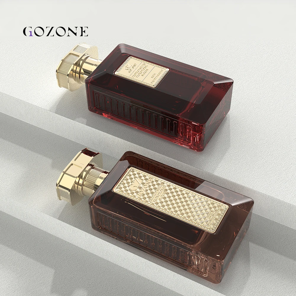 Design Your Own Arabian Unique Square Rectangle 30Ml Empty 100Ml Spray Glass Perfume Bottles